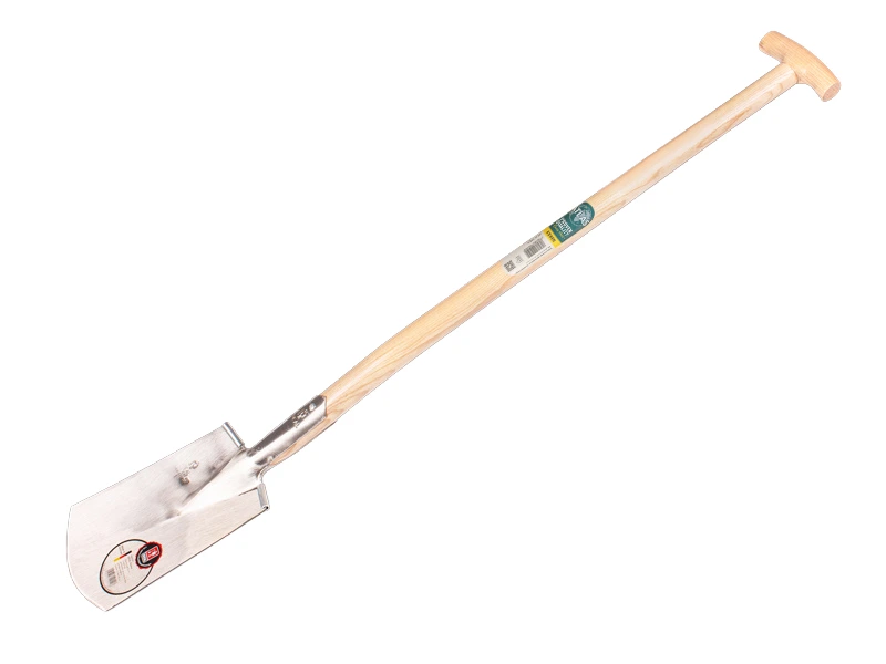 [810063] Spaten IDEAL 1006 Nr.1 poliert, mit Tritt und ATLAS T-Stiele 85 cm, Blattgröße 16,5 x 27 cm