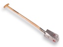 Bêche IDEAL 1006 nr.2 poli, avec manche de bêche en T en bois de frêne 85 cm, taille de lame 17,5 x 28 cm