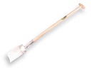Lehmspaten Betuwe-Modell MERKUS OPGELAST, mit ATLAS T-Stiele 95 cm und durchgesteckter T-Griff, FSC 100%