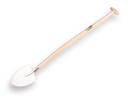 Barneveld spade - Turf spade ATLAS DIAMANT forged point, with ATLAS T-handle 100 cm bent