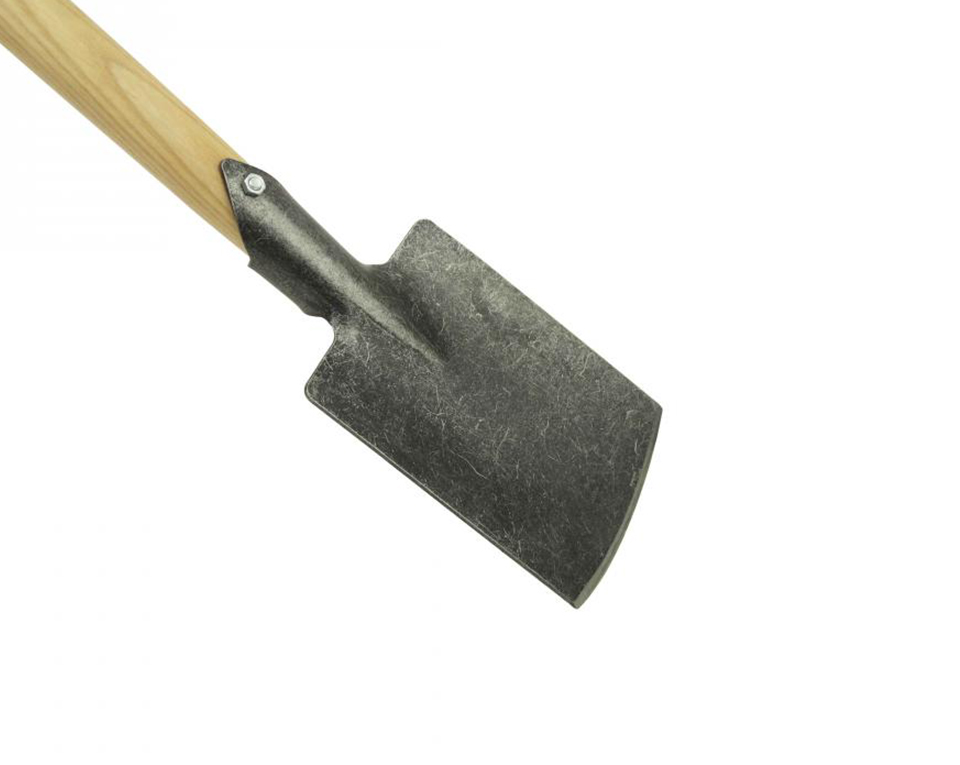 [810215] Bêche à main DE WIT avec bois de frêne manche de bêche en T 80 cm