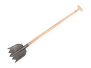 Shark spade DE WIT forged with step and ash wood T-handle 110 cm