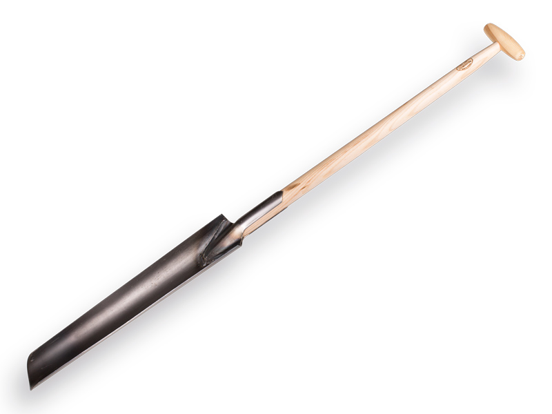 [810400] Drainage digging spade DE WIT blade size 60 cm, with ash wood T-handle 75 cm