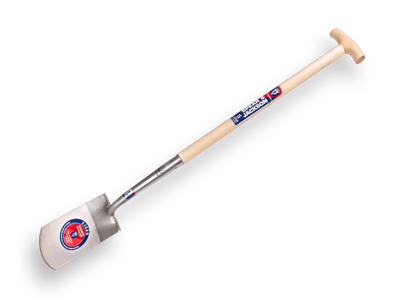 Bêche SPEAR & JACKSON 1041 TRD, avec MARCHEPIED et BOIS DE FRÊNE manche de bêche en T 80 cm
