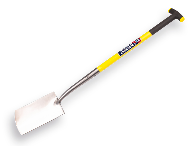 SPEAR & JACKSON-Spaten mit Schwanenhalsdülle, 1042 AV mit Fiberglas T -stiel 78cm. Feinpoliertes Blatt 18 x 28 cm
