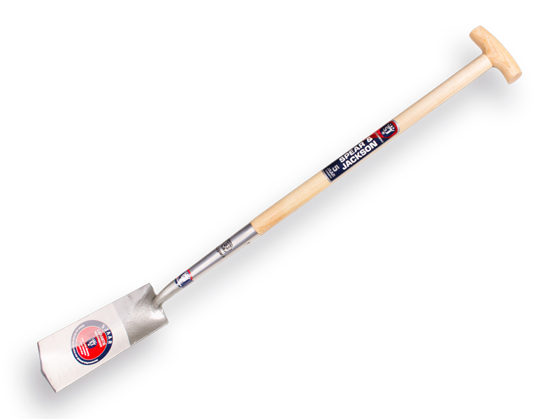Drainage spade SPEAR & JACKSON 1044 AN, with ash wood T-handle 80 cm