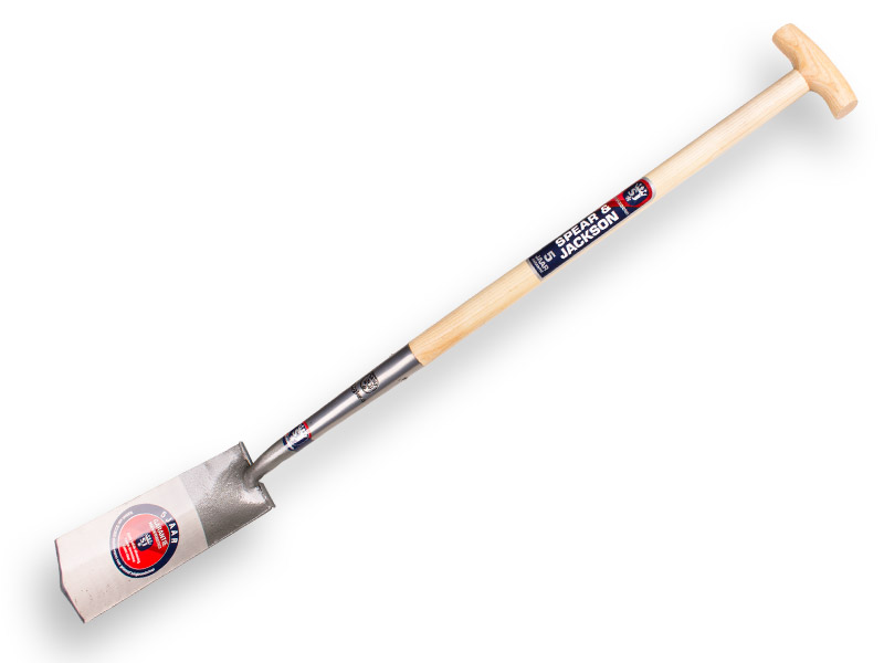 [810450] Cable spade SPEAR & JACKSON 1044 TRD, with step and ash wood T-handle 80 cm