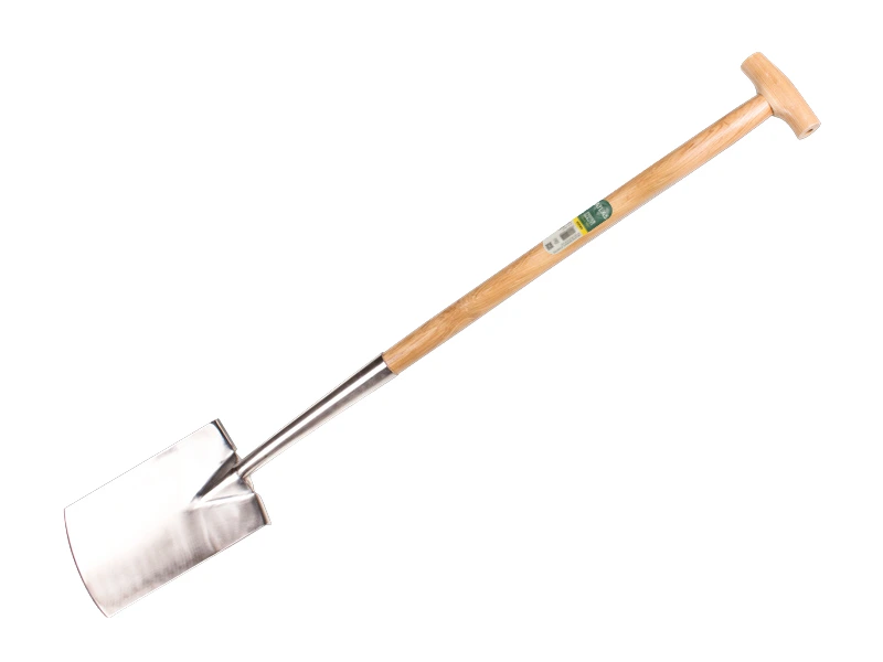 Gooseneck spade ATLAS DIAMANT stainless steel, with ATLAS T-handle 85 cm