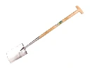 Gooseneck spade ATLAS DIAMANT stainless steel, with ATLAS T-handle 85 cm