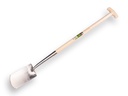 Spade ATLAS polished, with ATLAS T-handle with fiber core 80 cm