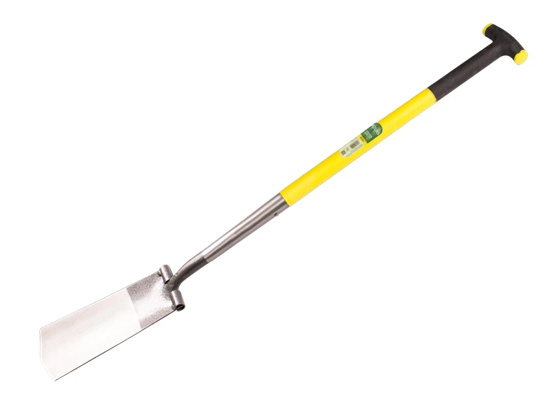 [811018] Cable spade ATLAS DIAMOND polished, with round treads and fiberglass T-handle 78 cm, total length 120 cm