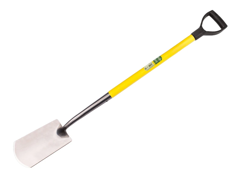 [811026] Spade ATLAS DIAMOND polished, with FIBERGLASS D-handle 88 cm, total length 117 cm
