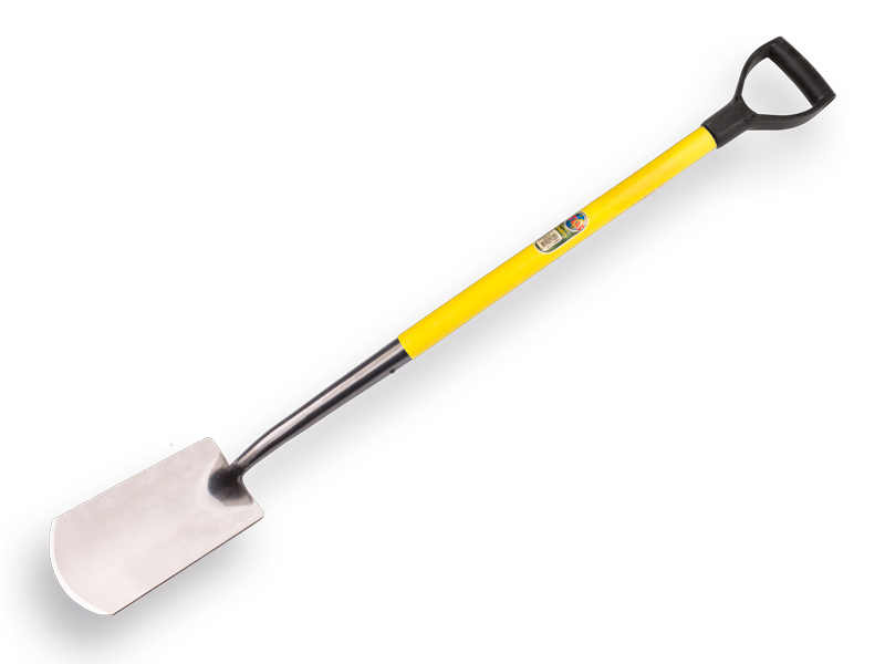 [811026] Spade ATLAS DIAMOND polished, with FIBERGLASS D-handle 88 cm, total length 117 cm