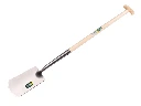Gooseneck spade ATLAS DIAMANT polished, with ATLAS T-handle 80 cm and T-grip, FSC 100%