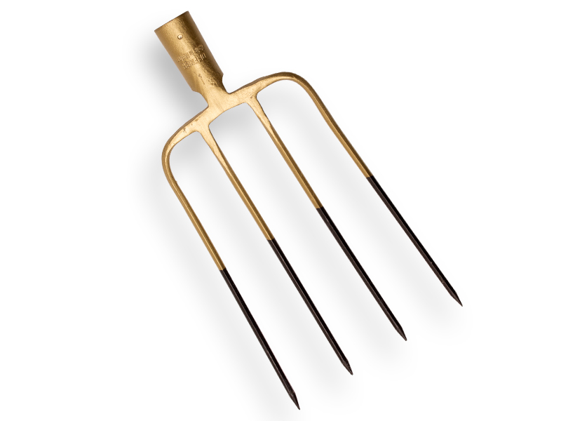 [811105] Mistgabel - Kartoffelgabel OFFNER 4 Zinken 20 cm, schmales Modell mit Tülle, ohne Stiel
