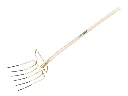 Leaf fork OFFNER 6-tine with bracket and ATLAS shovel handle 130 cm, FSC 100%