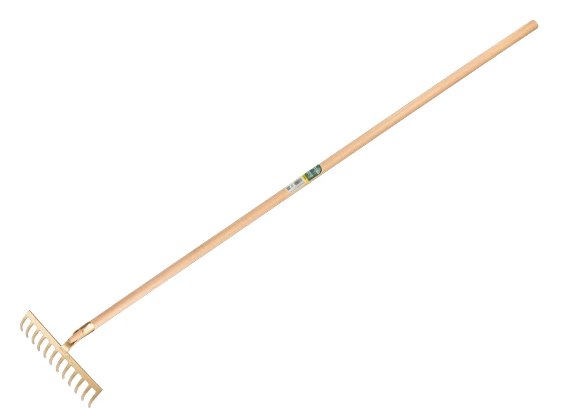 Gartenrechen OFFNER 12 gebogene Zinken, mit offener Tülle und ATLAS-Stiel 160 x 2,8 cm