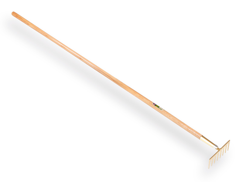 Garden rake OFFNER 8 straight tines, with ATLAS handle 170 x 2.8 cm