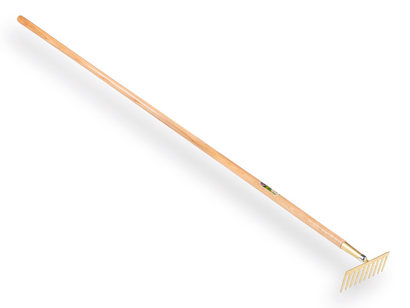 Garden rake OFFNER 10 straight tines, with ATLAS handle 170 x 2.8 cm