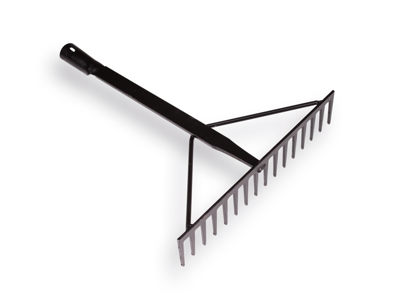 Asfalthark VICTORIA versterkt zwart, 16 tands met dul 50 cm, zonder steel