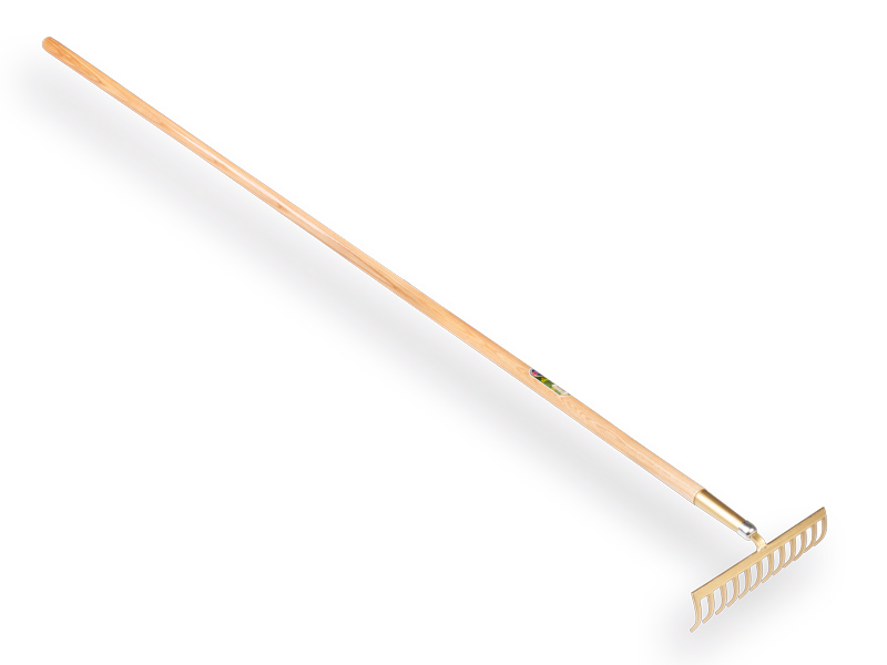 Garden rake OFFNER 12 bent tines, with ATLAS handle 170 x 2.8 cm