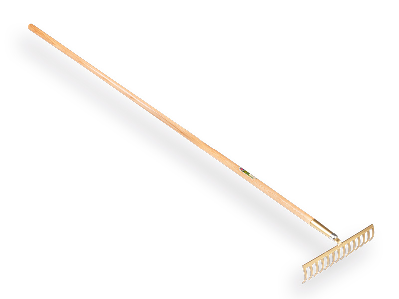 [818330] Râteau de jardin OFFNER 14 dents courbées, avec manche ATLAS 170 x 2,8 cm