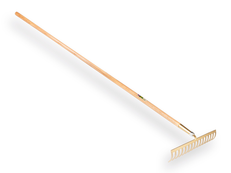 Râteau de jardin OFFNER 16 dents courbées, avec manche ATLAS 170 x 2,8 cm