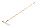 Râteau de jardin OFFNER 16 dents courbées, avec manche ATLAS 170 x 2,8 cm