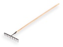 Râteau à graines DE WIT forgé avec 9 dents rondes et manche ATLAS 160 x 3,2 cm