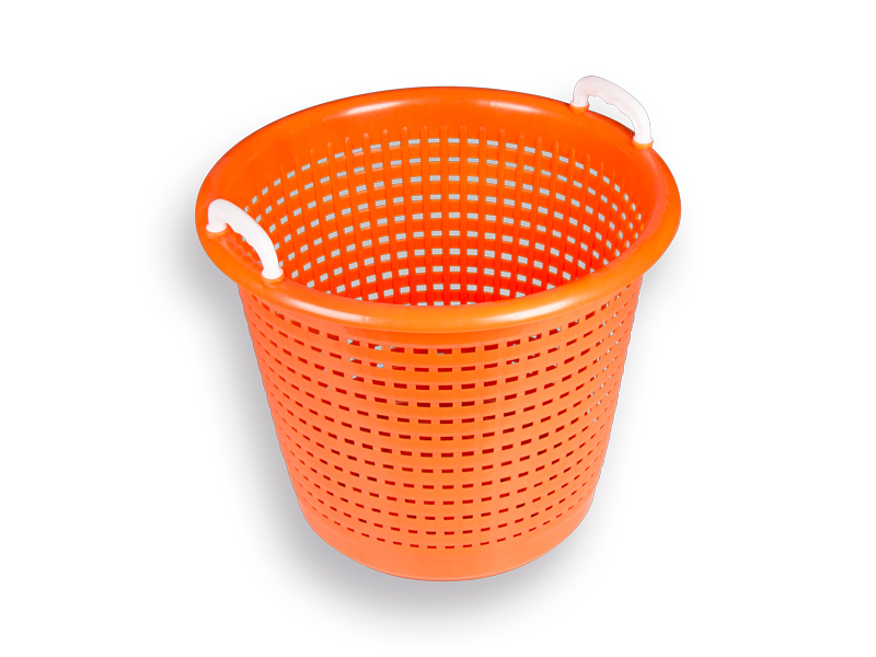 [819118] Kunststoffgriff orange 58 Liter, mit 2 Handgriffen