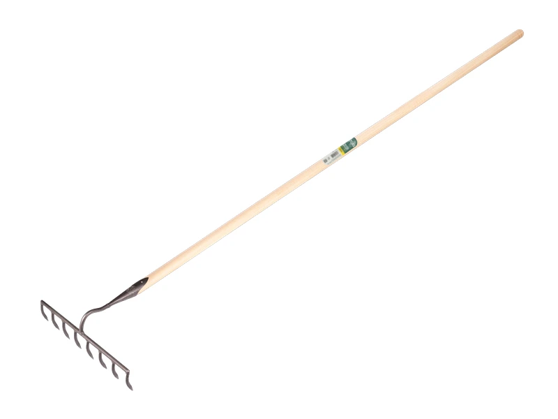 [819130] Baurechen DE WIT geschmiedet mit 8 gebogenen Zinken und ATLAS-Stiel 160 x 3,2 cm