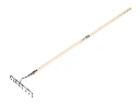 Bouwhark DE WIT gesmeed met 8 gebogen tanden en ATLAS steel 160 x 3,2 cm