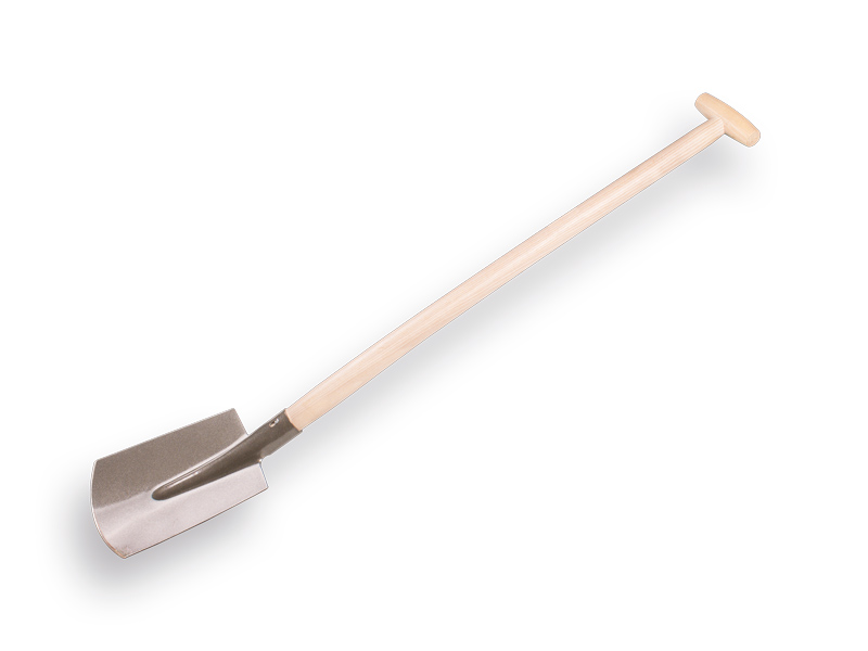 PROMOTION border spade with PE ash wood shovel handle 90 cm bent