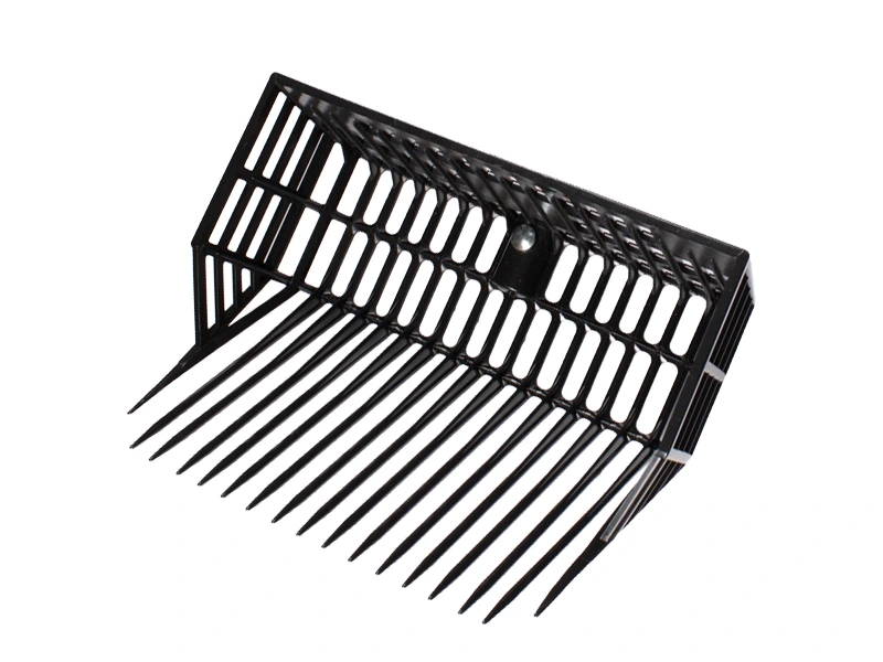 Manure fork ATLAS plastic, fine-toothed with basket, without handle