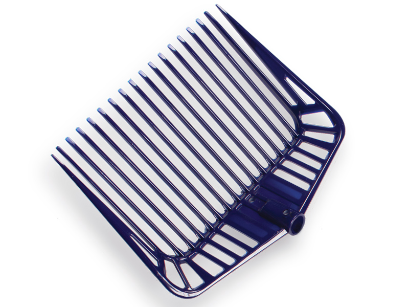 [827032] Scoop rake ATLAS plastic, 18 tines 33 cm, without handle