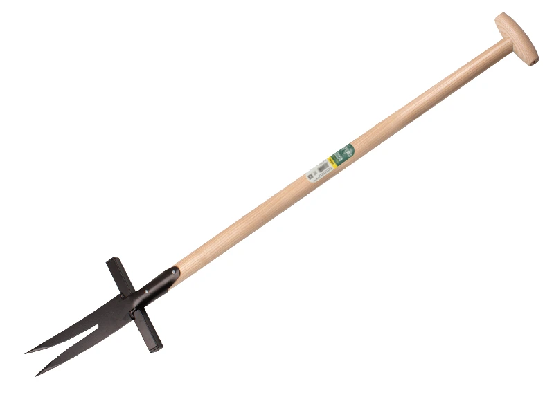 Zuringsteker - Distelsteker ATLAS 2 tands met ATLAS T-steel 95 cm recht, FSC 100%