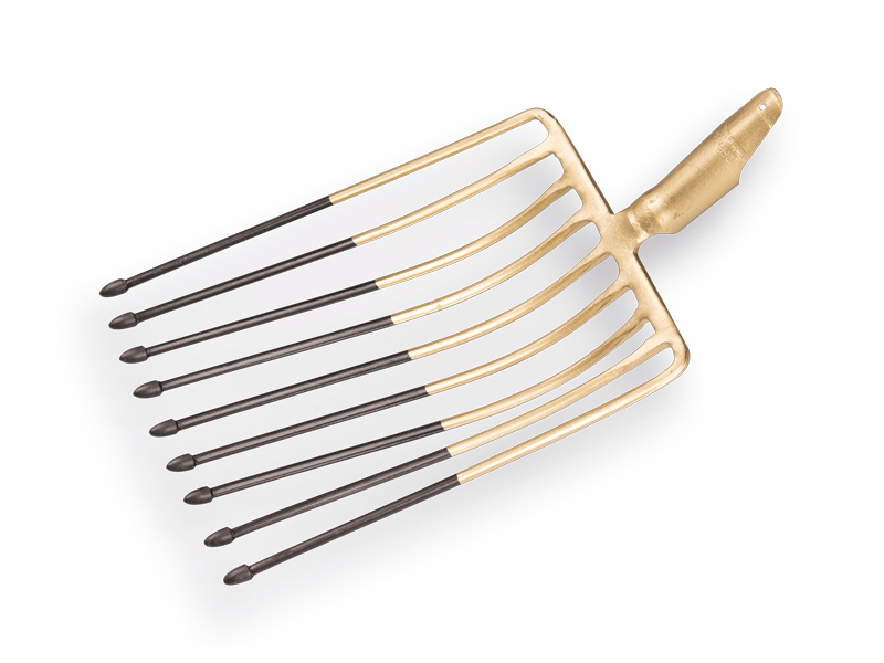 Kartoffelgabel OFFNER 9 Zinken 26 cm, mit Federdülle, ohne Stiel
