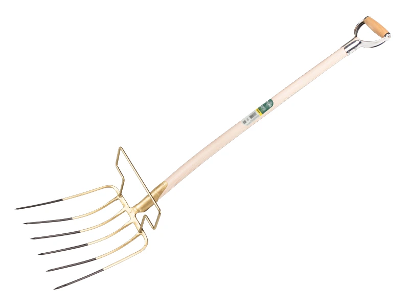 [842007] Leaf fork OFFNER 6-tine with bracket and ATLAS metal D-handle 110 cm, FSC 100%