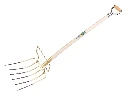Bladvork OFFNER 6 tands met beugel en ATLAS YD-steel 110 cm, FSC 100%
