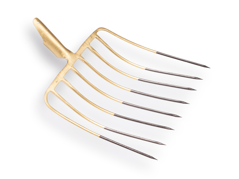 [842023] Silage fork OFFNER 8 tines 38 cm with lip socket, without handle