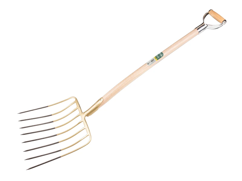 Maisgabel OFFNER 8 Zinken 36 cm mit Federdülle und ATLAS Metall-D-Griff 95 cm