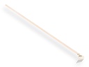 Manure fork OFFNER 4 tines, long tines 21 cm, with socket and straight ATLAS handle 300 cm