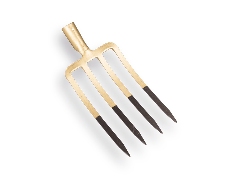 Fourche bêche OFFNER 4 dents bronze, avec douille