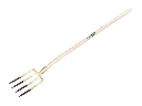 Digging fork OFFNER 4-prong bronze, with socket and ATLAS shovel handle 130 cm, FSC 100%