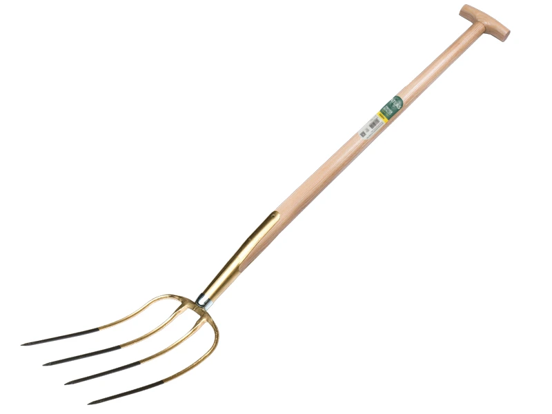[911074] Mestvork OFFNER 4 tands brons, met ATLAS T-steel 100 cm