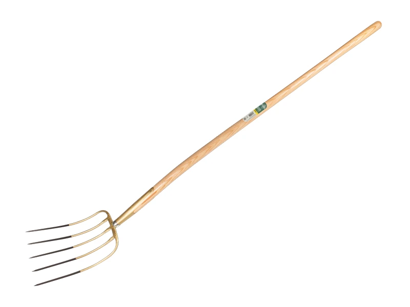 [915250] Mistgabel OFFNER 5 Zinken Bronze, mit ATLAS Knaufstiel 135 cm