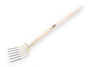 Manure fork OFFNER 6 tines bronze, with ATLAS knob handle 135 cm