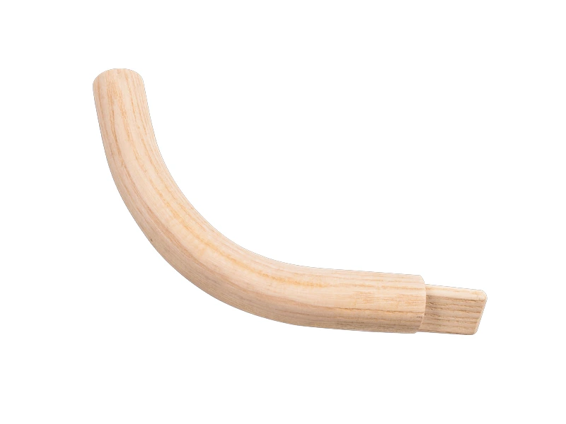 Upper handle (left) for wooden scythe snath