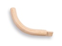 Upper grip (left) for wooden scythe snath