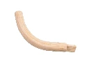 Upper handle (left) for wooden scythe snath